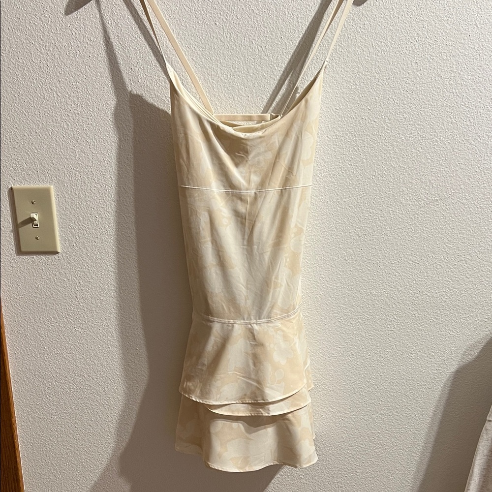 Cream floral print Aerie Sleeveless Dress